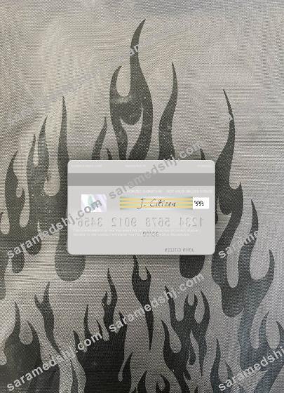 Macedonia Halkbank AD Skopje visa debit card photolook back